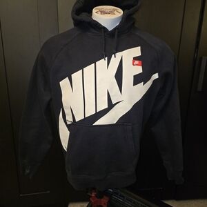 Nike Black and White Logo Hoodie